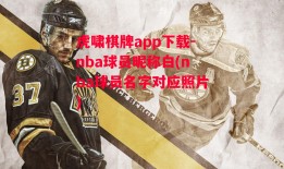 虎啸棋牌app下载-nba球员昵称白(nba球员名字对应照片)